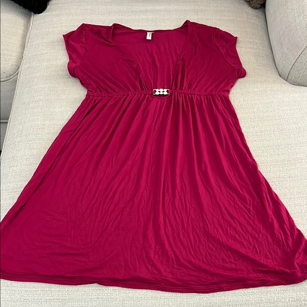 Perry Ellis Women's Burgundy Swimsuit Coverup - Picture 1 of 1